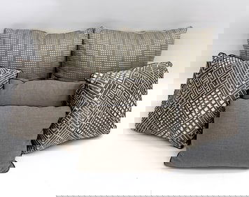 GROUPING OF DESIGNER THROW PILLOWS