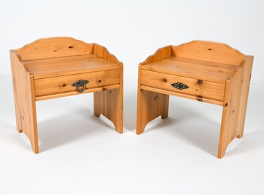 PAIR OF SWEDISH PINE NIGHTSTANDS C. 1960S