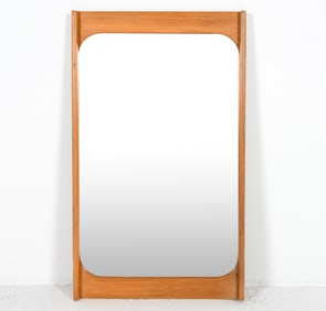 SWEDISH PINE WALL MIRROR C. 1970S