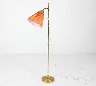 SWEDISH BRASS FLOOR LAMP C. 1960S