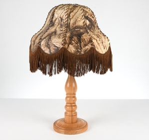 SWEDISH PINE TABLE LAMP C. 1970S