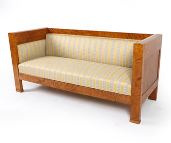 SWEDISH BIRCH BIEDERMEIER STYLE SOFA