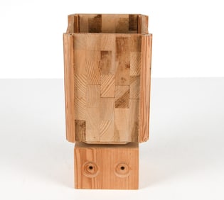 SWEDISH PINE TABLE LAMP C. 1960S