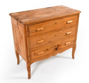 SWEDISH PINE CHEST OF DRAWERS C. 1970S