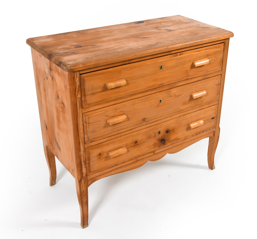 SWEDISH PINE CHEST OF DRAWERS C. 1970S (1 of 18)