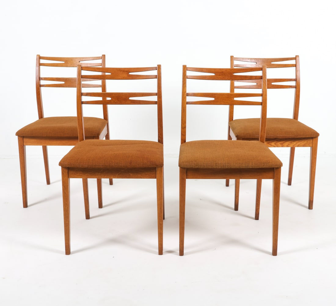 (4) SCANDINAVIAN OAK DINING CHAIRS C. 1960S (1 of 15)