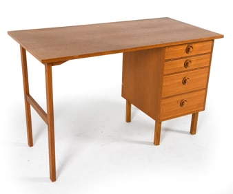SWEDISH TEAK WRITING DESK C. 1960S