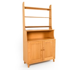 C. MALMSTEN VISINGO BIRCH CABINET WITH SHELF