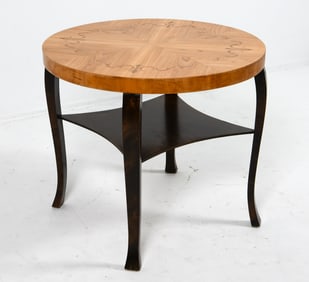 SCANDINAVIAN ART DECO BIRCH SIDE TABLE