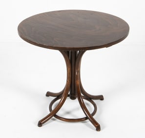 MID-CENTURY SCANDINAVIAN BEECH SIDE TABLE