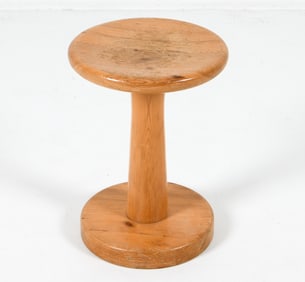 RAINER DAUMILLER PINE STOOL C. 1970S