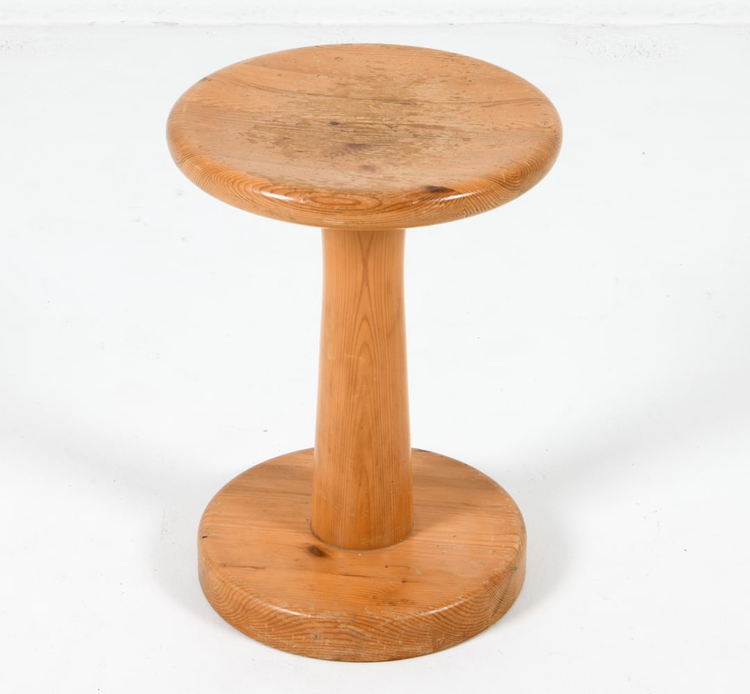 RAINER DAUMILLER PINE STOOL C. 1970S (1 of 10)