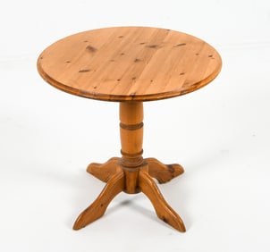 SWEDISH PINE SIDE TABLE C. 1970S
