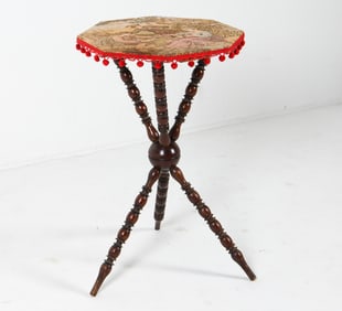 ANTIQUE ENGLISH OAK GYPSY SIDE TABLE