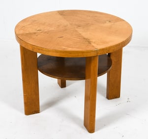 ART DECO STYLE BIRCH SIDE TABLE