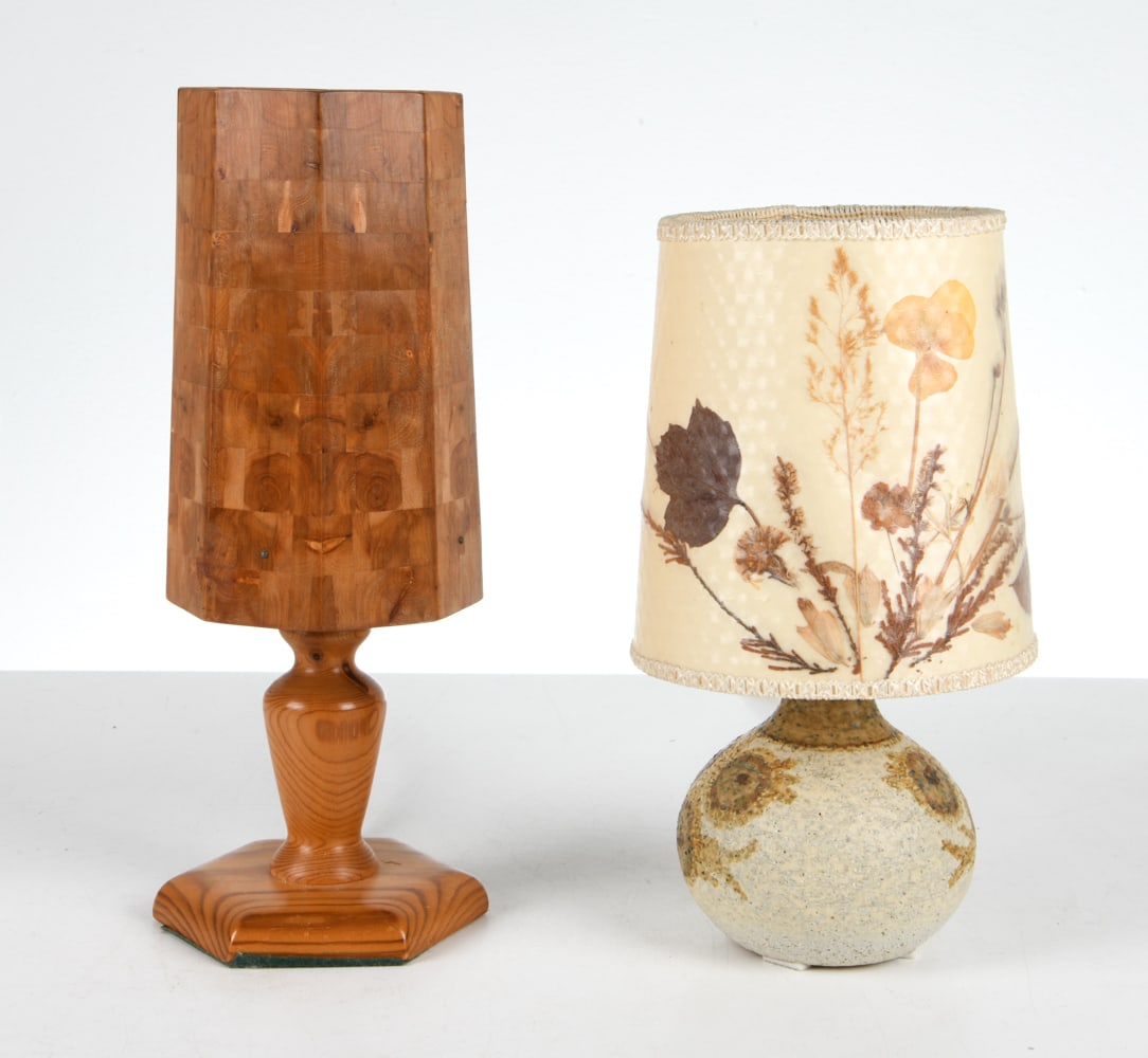 SOHOLM CERAMIC & SWEDISH PINE TABLE LAMPS (1 of 17)