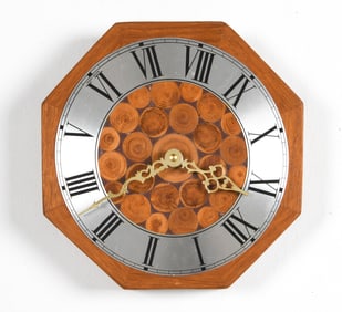 WEST GERMAN TEAK WALL CLOCK