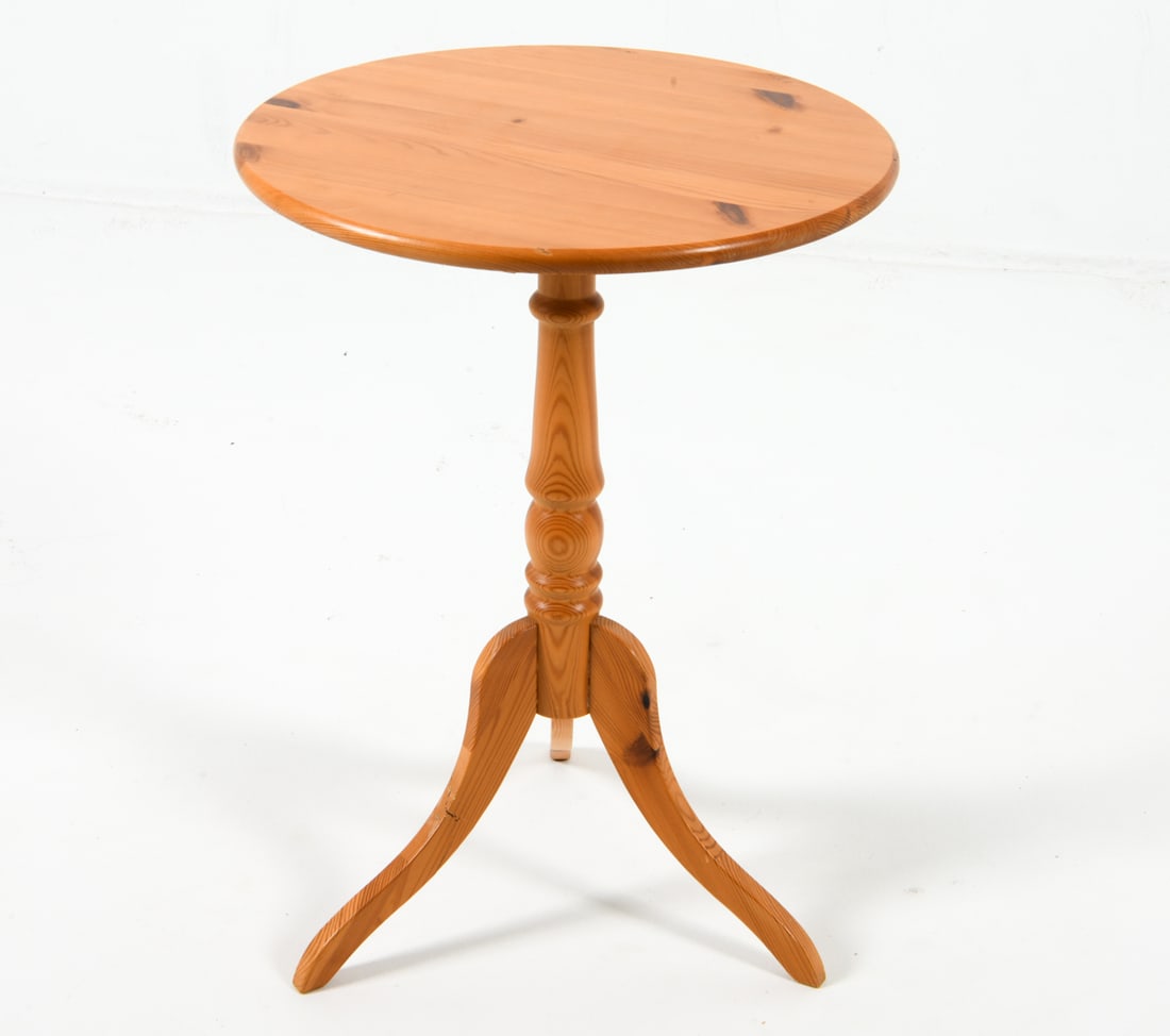 SWEDISH PINE SIDE TABLE C. 1970S (1 of 10)