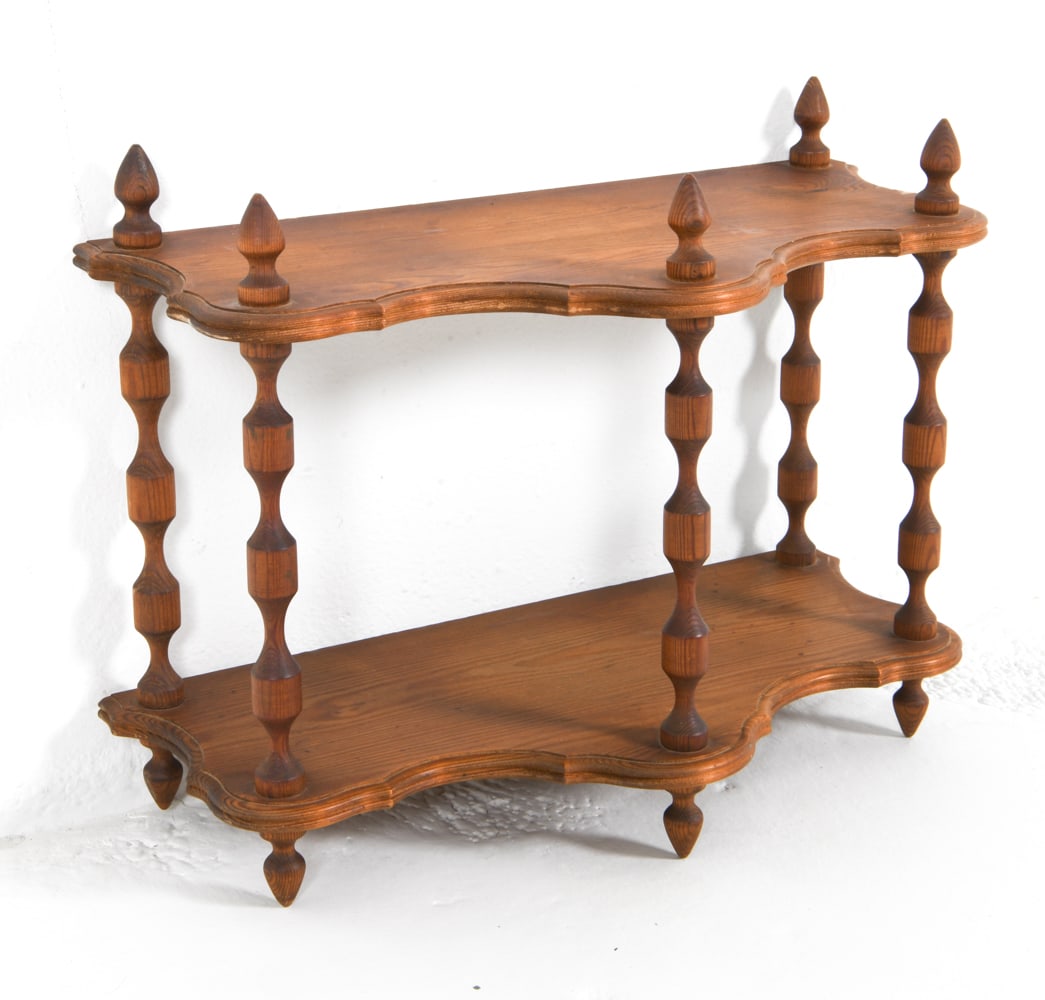 SCANDINAVIAN PINE WALL SHELF C. 1970S (1 of 12)