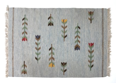 SWEDISH KILIM WOOL RUG C. 1960S