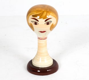 VINTAGE STANGL POTTERY MANNEQUIN HAT/WIG STAND