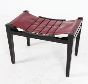 MARIANA ANTINORI LEATHER & LACQUERED BENCH