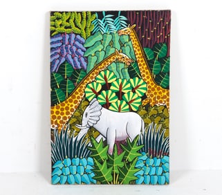 MANNER OF PAUL NEMOURS A/C ANIMAL PAINTING