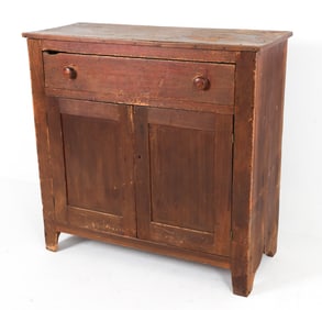 ANTIQUE 18TH C. COUNTRY KITCHEN CABINET