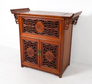 CHINESE ROSEWOOD BAR CABINET