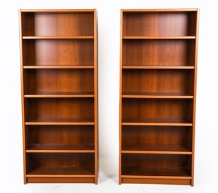 PAIR OF DANISH TEAK BOOKCASES
