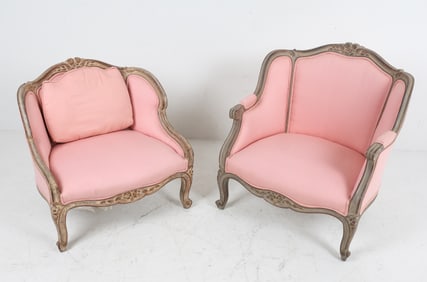 LOUIS XVI STYLE BERGERE ARMCHAIRS