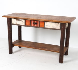 ADIRONDACK STYLE RUSTIC CONSOLE