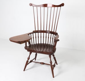 FREDERICK DUCKLOE & BROS WINDSOR STYLE ARMCHAIR