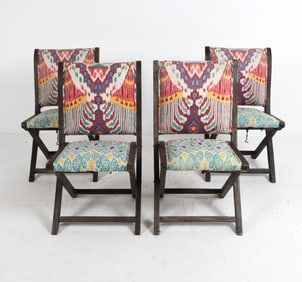 (4) KANEENA TERAI ANTHROPOLGIE FOLDING CHAIRS