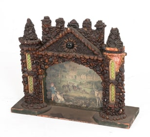 VICTORIAN SHELL & STONE DIORAMA