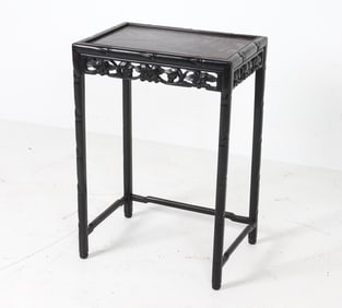CHINESE LACQUERED END TABLE