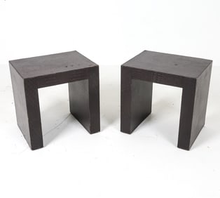 PAIR CONTEMPORARY SIDE TABLES