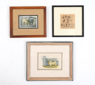 VINTAGE DOG LITHOGRAPHS