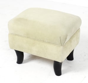 SUEDE & OX HORN OTTOMAN