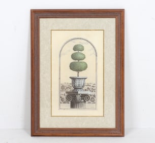 ARNIE R. FISK (B. 1949) 'VASE TREE' VINTAGE PRINT