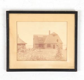 19TH C. FARMHOUSE LANDSCAPE PHOTOGRAPH