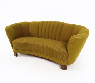 VIGGO BOESEN DANISH BANANA SOFA C. 1960S