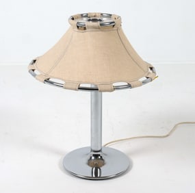 ANNA EHRNER FOR LYKTAN SWEDISH CHROME TABLE LAMP