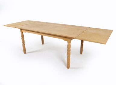 KJAERNULF STYLE DANISH OAK DINING TABLE C. 1970S