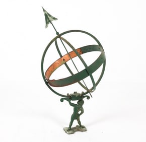 SWEDISH ATLAS ARMILIARY SUNDIAL