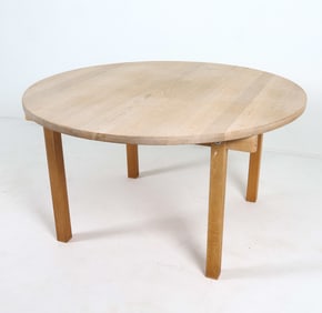 KURT OSTERVIG DANISH OAK DINING TABLE C. 1970S