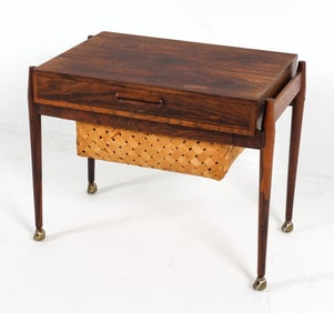 JOHANNES ANDERSEN STYLE ROSEWOOD SEWING TABLE