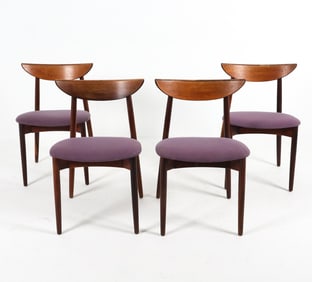 (4) ATTR. HARRY OSTERGAARD TEAK DINING CHAIRS