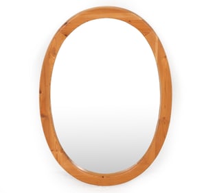 SWEDISH PINE WALL MIRROR C. 1960S