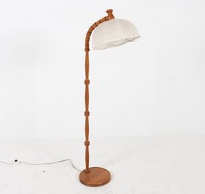 SWEDISH PINE FLOOR LAMP C. 1970S